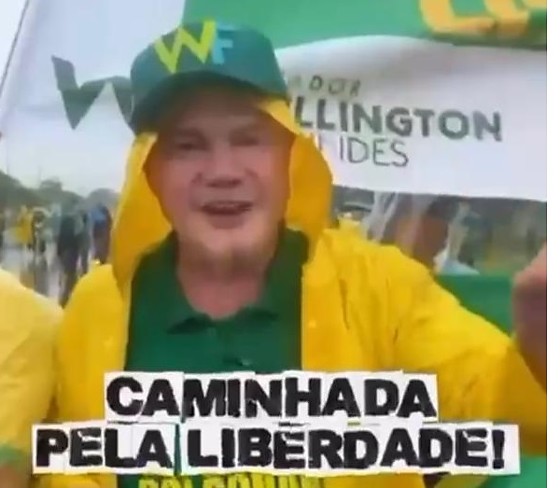 Wellington registrou momentos da manifestação