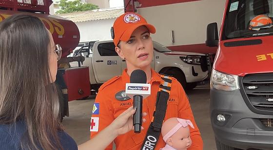 Em entrevista exclusiva ao RepórterMT, a soldado bombeira militar e enfermeira Angela Meletti ensina os primeiros passos que podem salvar uma vida.