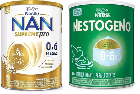 Produtos Nestlé suspensos
