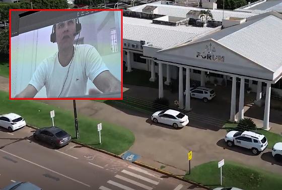 O momento em que o réu é preso após matar e arrastar o corpo da namorada Bruna de Oliveira