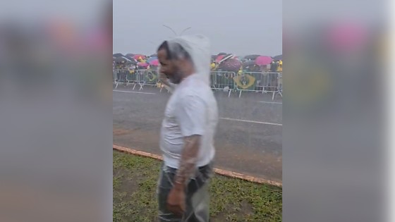 Raio atingiu grupo de manifestantes em Brasilia