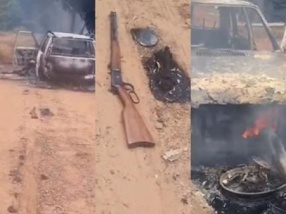 Corpo carbonizado foi encontrado dentro de carro incendiado em Rondonópolis