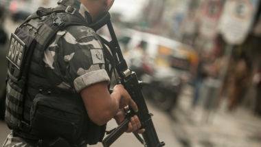 Policial militar em operação