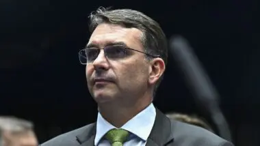 O senador Flávio Bolsonaro é o pré-candidato do PL a presidente da República