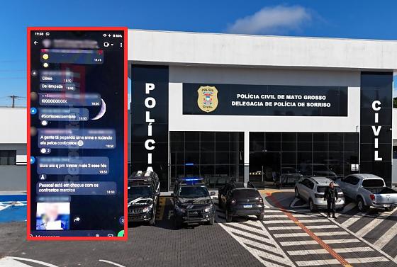 Os prints das mensagens foram obtidos pelo RepórterMT e vazaram na manhã de hoje (6) após um celular institucional ser roubado na unidade policial.