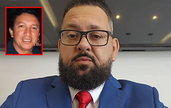 O advogado Walter Rapuano afirmou que investigador da PJC, Manoel Batista da Silva (no detalhe), utilizou ameaças de morte contra a vítima e a filha dela