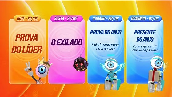 Nova dinâmica da semana é anunciada no BBB 26.