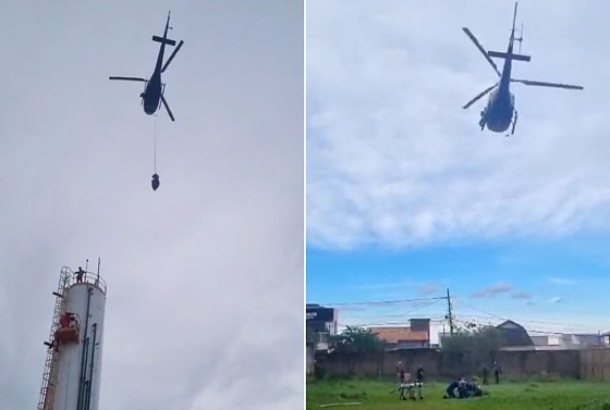 Segundo informações repassadas pelo CIOPAER, o trabalhador estava a 18 metros de profundidade.