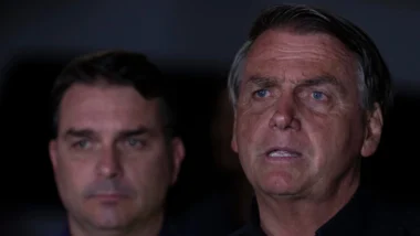 Flávio e o pai, Jair Bolsonaro