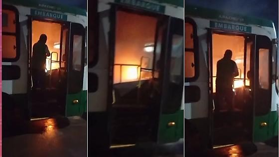 O veículo, fabricado em 2016, realizava sua última viagem antes de ser oficialmente aposentado e retirado da frota da capital