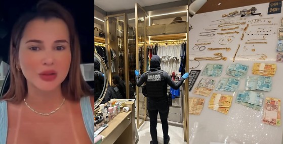 Busca e apreensão ocorreu na casa dela e do marido, também investigado na operação