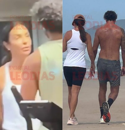 Ivete Sangalo e Tiago Maia foram flagrados em clima de intimidade em Santa Catarina.