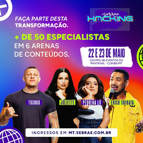 O evento será nos dias 22 e 23 de maio, no Centro de Eventos do Pantanal