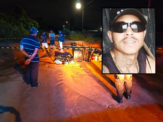 Maikon foi morto a tiros na noite dessa terça-feira (28), nas proximidades da Praça Leandro Rossi, no bairro São Francisco