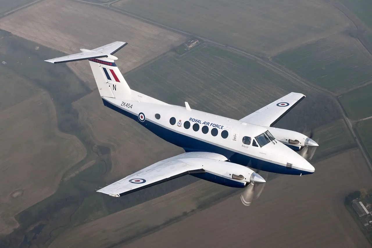 Beechcraft Super King Air, mesmo modelo da aeronave de Ciro Nogueira. 