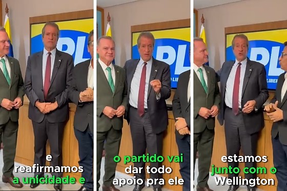 Valdemar gravou vídeo garantindo apoio a Wellington