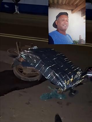 O motociclista foi identificado como Belmiro Luís, de 50 anos.