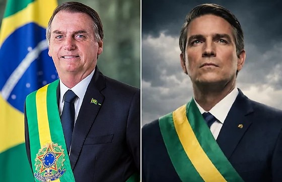 Bolsonaro é interpretado pelo ator Jim Caviezel.
