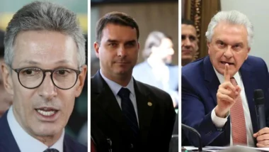 Flávio Bolsonaro Caiado Romeu Zema segurança Direita